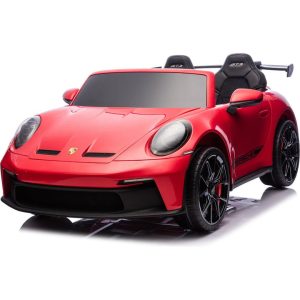 24V Porsche 911 GT3 2-Seater Kids Ride-On Car with Remote Control - Red