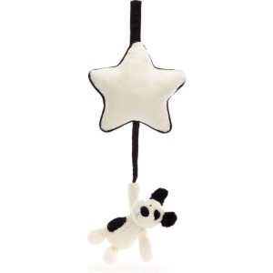 Bashful Black & Cream Puppy Musical Pull