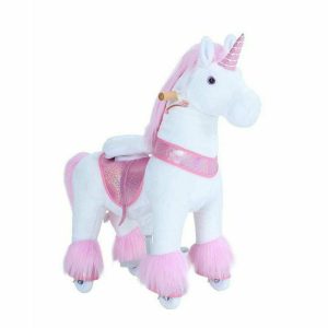 Pink Model U Ride-On Unicorn - 4-7 Years