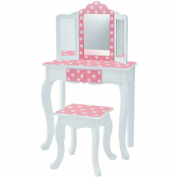 teamson-kids-room-decor-fashion-polka-dot-prints-gisele-play-vanity-set-pink-white-28533410725975_720x-4 teamson-kids-room-decor-fashion-polka-dot-prints-gisele-play-vanity-set-pink-white-28533410725975_720x-4