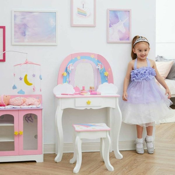 teamson-kids-room-decor-little-dreamer-rainbow-unicorn-vanity-table-and-stool-white-29111359766615_720x-3 teamson-kids-room-decor-little-dreamer-rainbow-unicorn-vanity-table-and-stool-white-29111359766615_720x-3